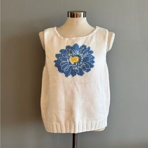 Liz Claiborne White Knit Top